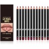 Juego de 12 delineador de labios, delineador labios de Larga