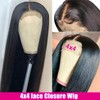 VTAOZI Straight Lace Front Wigs Human Hair for Black Women