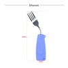 Ehucon Adaptive Utensils Angled Spoon and Fork for Hand Tremors