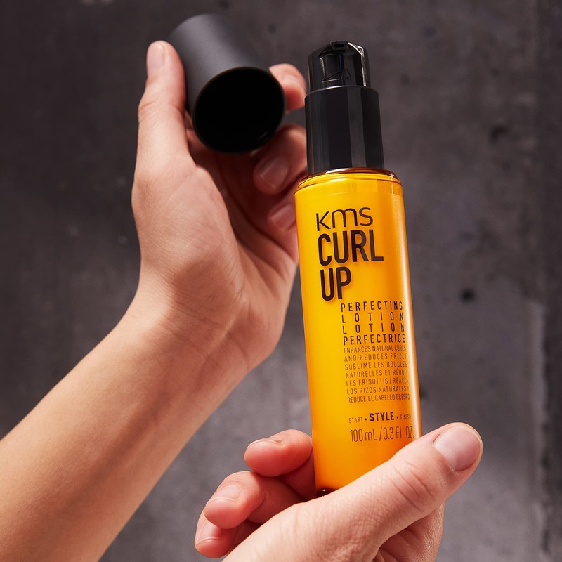 KMS Curlup Perfecting Lotion, For Curly, Frizzy Hair, 100 ml
