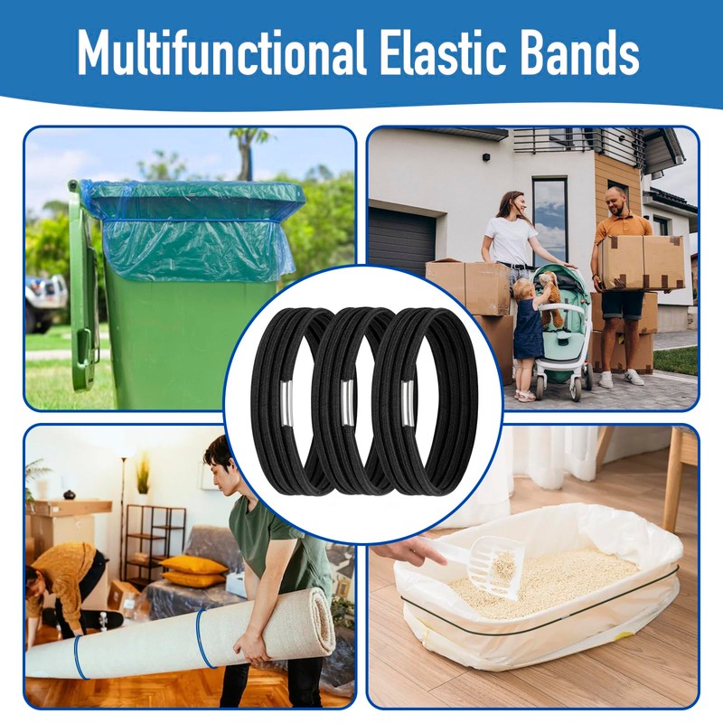 Large Rubber Bands for Trash Cans, Trash Can Bands for