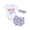 Bonangber Newborn 4th of July Outfit Girl American Babe Onesie