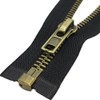 MebuZip #8 32 Inch Antique Brass Teeth Separating Jacket Zipper
