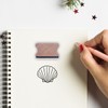 Sea Shell Rubber Stamp, 1-1/3 Medium Stamp for Scrapbooking Card