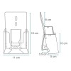 Porta Folletos De Acrilico tripticos Desarmable 1 Pz