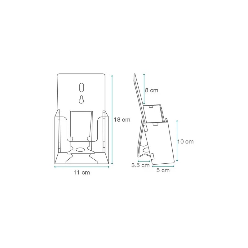 Porta Folletos De Acrilico tripticos Desarmable 1 Pz