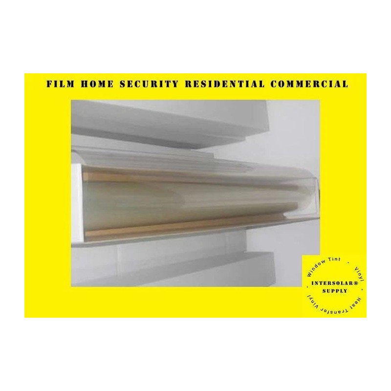 Intersolar® 8MIL Safety Clear Film Window home Security Residential Commercial