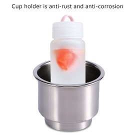 Drink Holder Boat 2-Piece Stainless Steel Drink Holder Rust and Corrosion Resistant Drink Holder for Marine Boat RV Interior and Exterior of Motor Vehicles