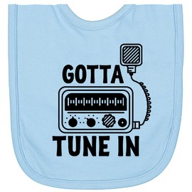 inktastic CB Ham Radio Fan Trucker Newborn Bib Light Blue 2e3bb