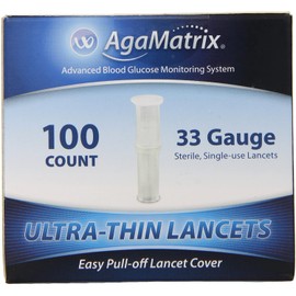 4762994 PT# 8000-01971 Lancet WaveSense 33g Ultra Thin Sterile White 100/Bx Made by Agamatrix Inc