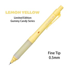 Mitsubishi Pencil Uni Alpha-Gel Switch Mechanical Pencil, 0.5 mm, Dual Mode (Kuru Toga Auto-Rotation/Hold), Limited Gummy Candy Series, Lemon Yellow (Soft Grip), M51007GG1P.LY