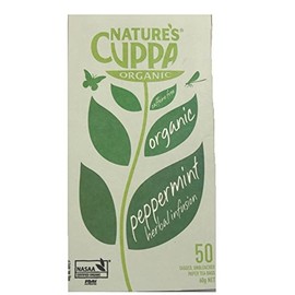 Natures Cuppa Organic Peppermint 50 Paper Teabags