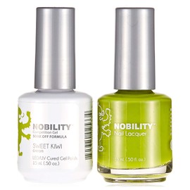 LeChat Nobility – Gel Polish & Nail Lacquer Set - Collection 2-5oz (Sweet KiWi NBCS083)