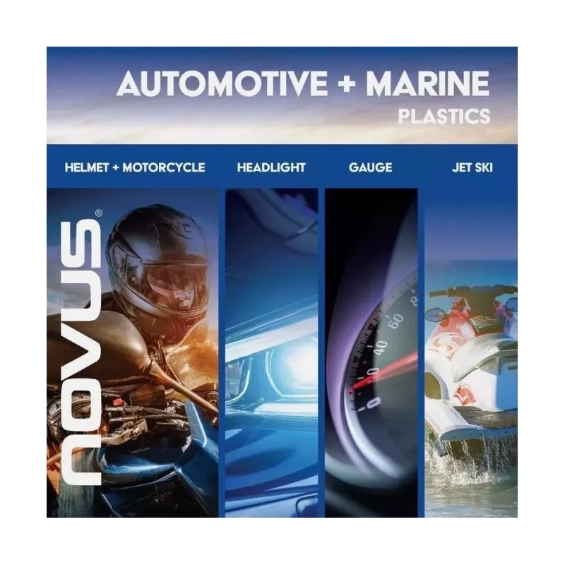 Novus Plastic Polish Kit #1, #2, & #3, 2oz. Bottles