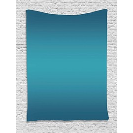 Ombre Tapestry por ambesonne, diseño de cala Aquatic Ombre de playa tropical sala de Impreso Digital decoraciones Arte impresión, para colgar en la pared para el recámara salón recámara, color turquesa, Multi 7, 1