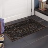 A1 Home Collections Rubber Grill Doormat, Elegant Star Pattern