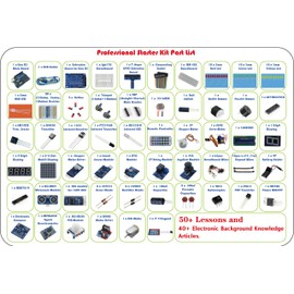 ePalZoneXP Professional Uno R3 Starter Kit Compatible with Arduino IDE, the Most Detailed 50+ Lessons, Plus 40+ Background Knowledge Articles, Detailed Explanation, Compass, Gyro UK