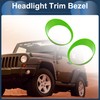 INFINAUTO Headlight Covers Headlight Covers Decor for Jeep Wrangler 2024