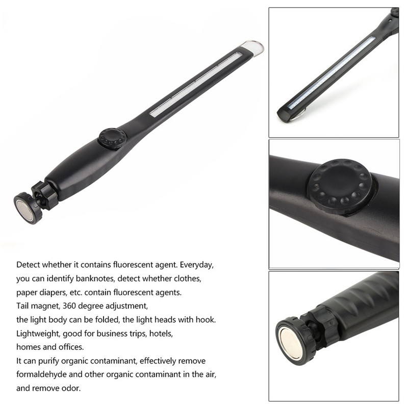 Portable LED Ultraviolet Radiation UVA Lamp Domestic Rechargeable Tube Light