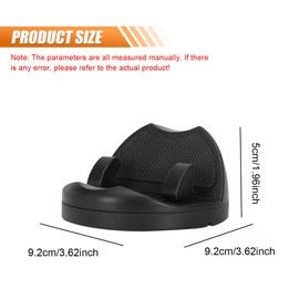 ZIMISI Car Dashboard Phone Holder, 360 Degree Rotation Adjustable Car Cell Phone Mount with Parking Number Plate, Universal Anti-Slip Automobile Devices Stand Compatible with Smartphones (1PC)