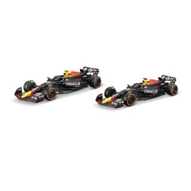Bburago Formula 1 Red Bull RB20 Set of 2 (2024): 1:43 Scale Model Car Set, Window Box, 10 Inch, Black (18-38173)