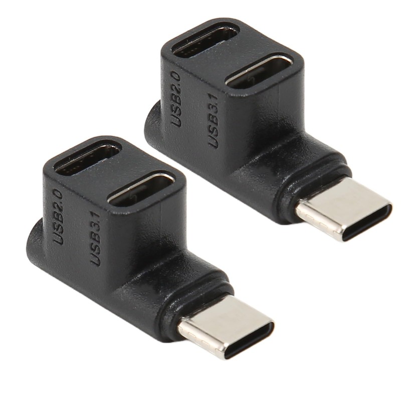 Zunate 2 Pack USB C 3.1 90 Degree Angle Adapter