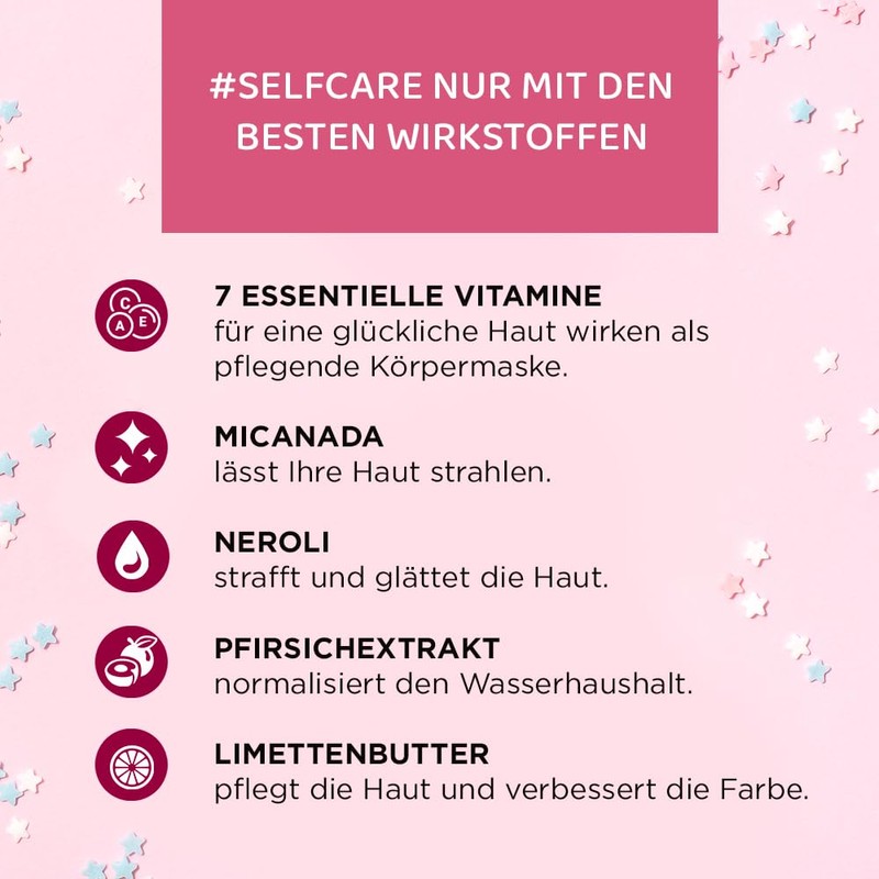 Eveline Cosmetics Beauty & Glow Leuchtender glättender Körperbalsam mit Goldpartikeln,