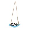 Swing Panda Statue Mother and Baby Panda Lying On The