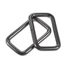sourcing map Metal Rectangle Ring Buckles 38x20mm for Bags Belts