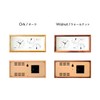 KATOMOKU Thermo Clock Oak km-152OA Wooden Watch Thermo Hygrometer, Dual