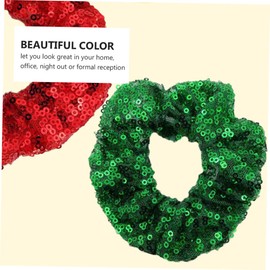 Beavorty 2sets Fashion Headbands for Women Fluorescent Hair Tie Stretchy Hair Ring Christmas Band Ties Stretchy Rope 2pcs*2