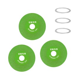 Ceramic Tile Cutting Discs for 4-inch Angle Grinders,Diamond Rock Grinding Discs for Dry and Wet Cutting of Stone Glass Wine Bottles and Jade 3 Pcs