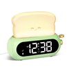 Children's Digital Alarm Clock with Night Light, LED Display, 10