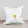 Beabes Throw Pillow Covers Beautiful White Daisy Bloom Flower 18X18