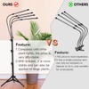 GHodec Grow Light with Stand, 5500K Full Spectrum Gooseneck Floor