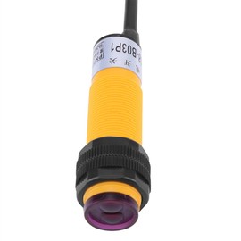 Photoelectric Sensor E18-B03P1 5-30 cm DC 3 Wires 6-36 V PNP IR Infrared Beam Photoelectric Detection Sensor Switch NO + NC with Large Detection Distance