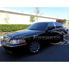 Made in USA - Trims Express 1998-2011 Lincoln Town Car 6Pc Chrome Pillar Post Stainless Steel Trim Door