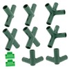 SUPVOX 3sets Greenhouse Connectors Kit Includes Right Angle and Flat