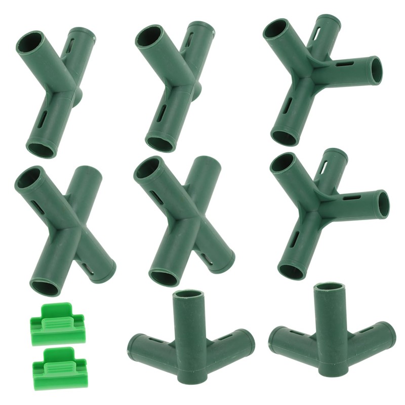 SUPVOX 3sets Greenhouse Connectors Kit Includes Right Angle and Flat