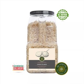 US FARMERS Minced White Onion – Dried Onion Flakes, Vegan, Bulk Spice by US Farmers - 6oz/170g Bag