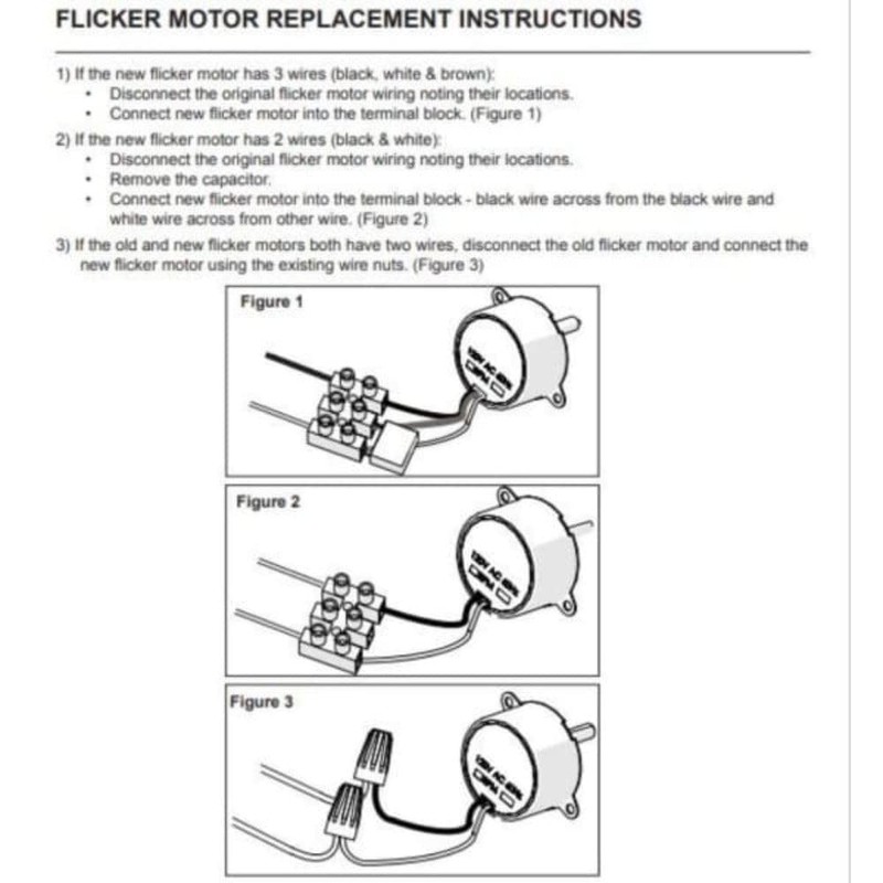DIY Part Center Fireplace Compatible with Dimplex Fireplaces Motor Flicker