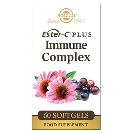 Solgar Ester-C Plus 1000 mg Immune Complex Softgels - Pack of 60 - Immune System Support - Vegan and Gluten Free