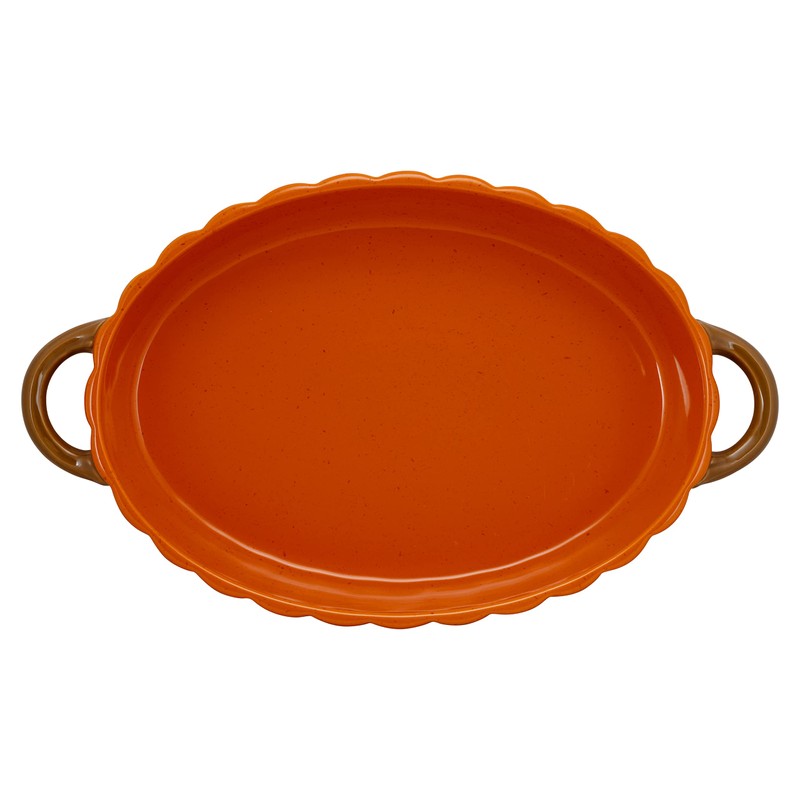 10 Strawberry Street Pumpkin Patch Oval 12" & 14.5" Stoneware