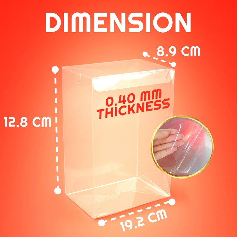 EVORETRO Action Figure Display Case Protector for Large Single Amiibo