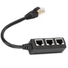 RJ45 Ethernet Adapter Cable Extension 1 to 3 Port Excellent