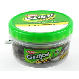 Berkley Gulp! Alive! Minnow Black Shad, 3-Inch (11.2 oz)