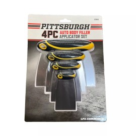 PITTSBURGH AUTOMOTIVE Auto Body Filler Applicator Set, 4 Piece