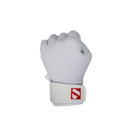 BARNETT BBG-01 Baseball Schlagmann Batting Handschuhe (Weiß, L)