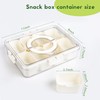 Patent Design Ribbed Snackle Box Container Snack Container Divided Serving