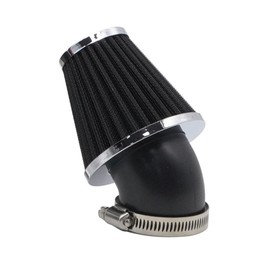 AotoKoop High Performance 48mm Motorcycle Air Filter, Dirt Bike Air Filter Compatible with HONDA YAMAHA SUZUKI ATV SSR TTR Dirt Bike, Inlet ID 48mm-Black